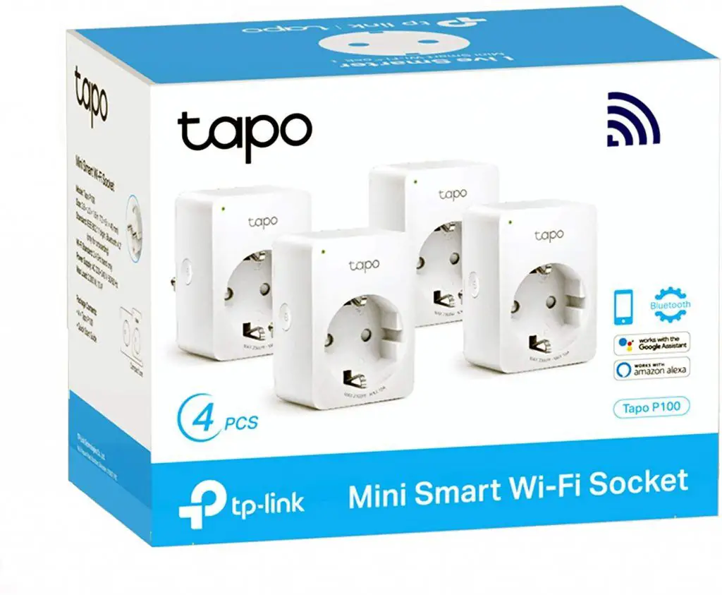 TP-Link Tapo P100 (4-Pack) - Mini Enchufes inteligentes