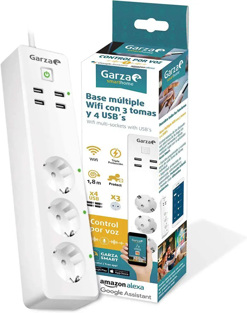 Garza Smart - Regleta WiFi Inteligente con Interruptor más vendidos de Amazon