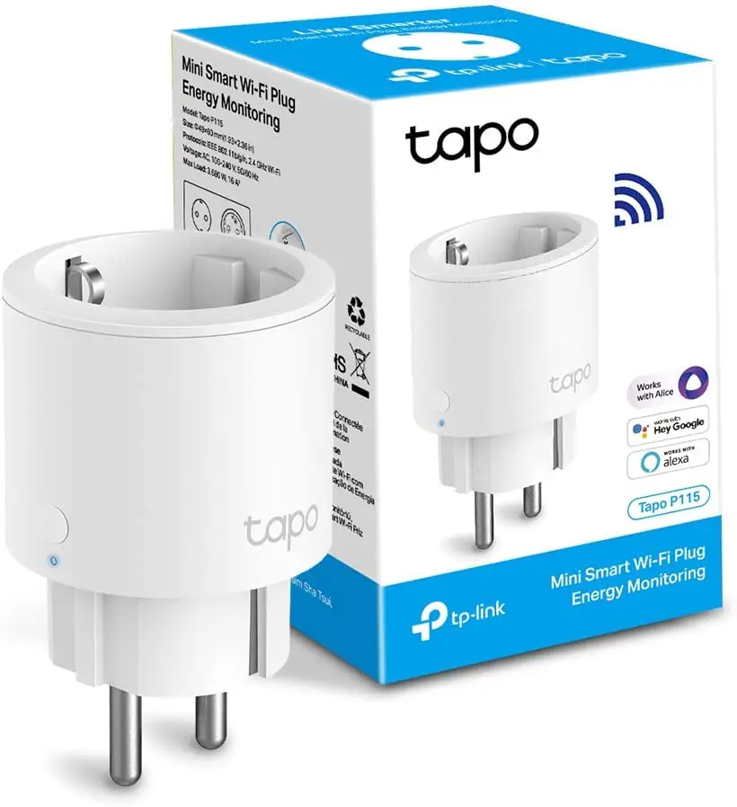 TP-Link Tapo P115 Enchufe Inteligente Wifi con Monitoreo Energético,