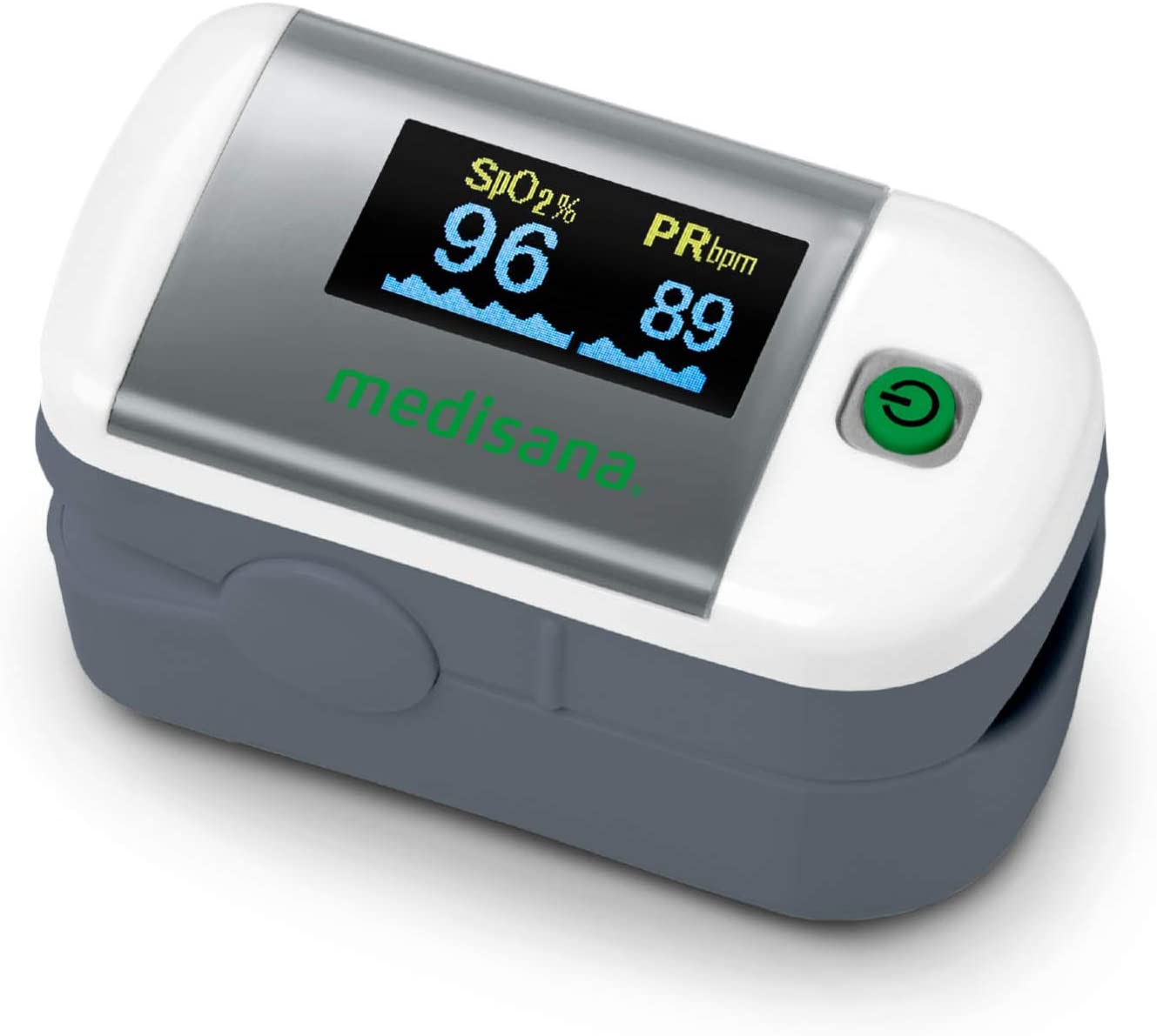 Medisana PM 100 Oxímetro de pulso, medición de la saturación de oxígeno en sangre y frecuencia cardiaca