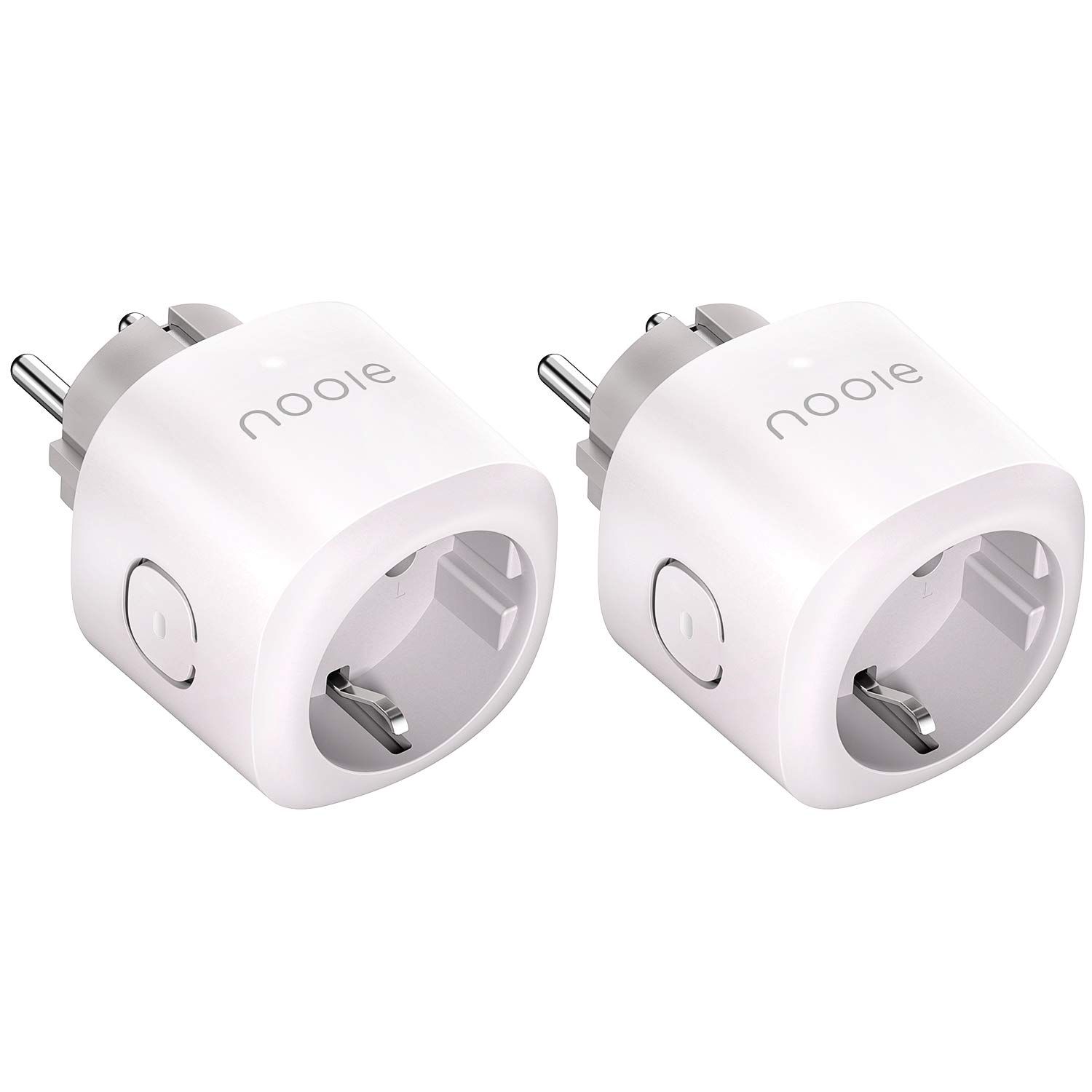 Nooie Enchufe Inteligente Smart Plug con Temporizador Interruptor Wifi, Compatible con Google Home Amazon Alexa (pack-2)