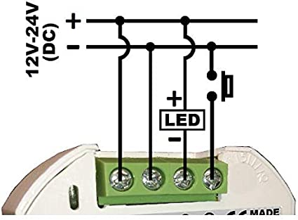 Esquema eléctrico para Dimmer controlable mediante Pulsador led