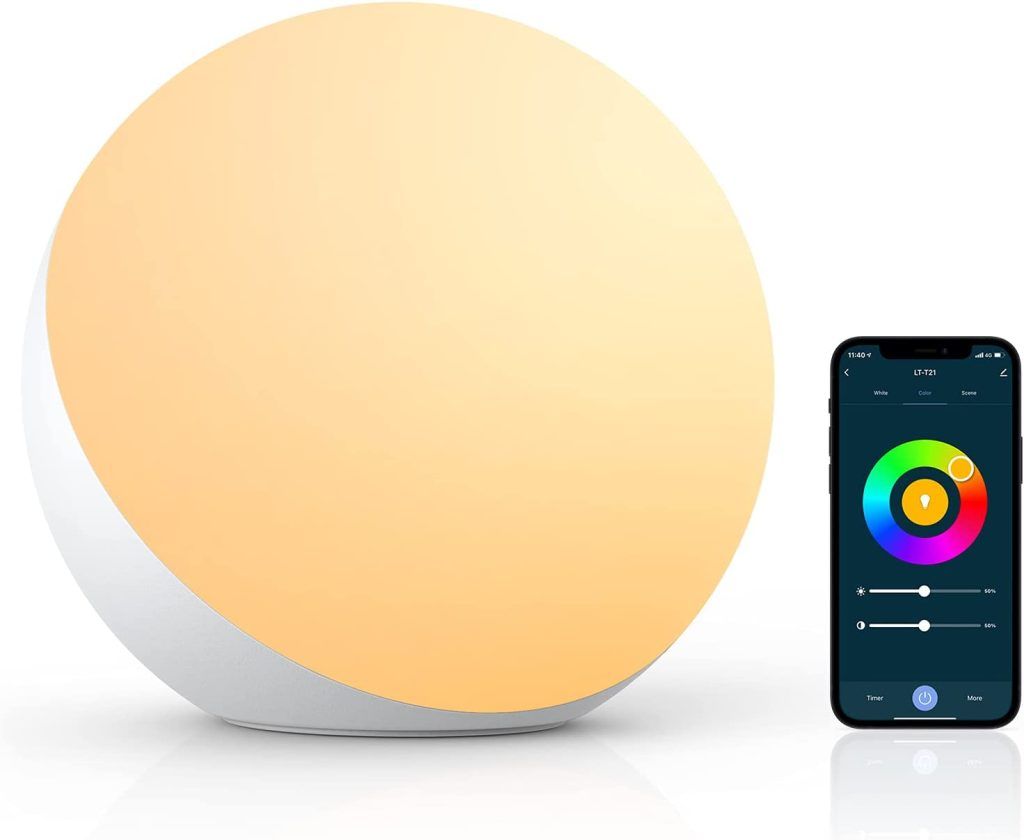 Hifree Lámpara de mesa inteligente compatibles con Alexa y Google Home