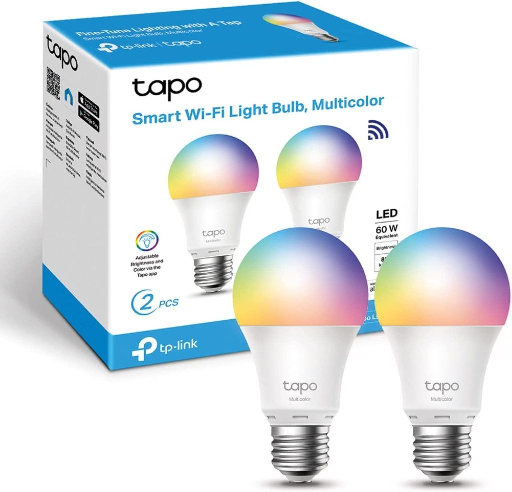 TP-Link Tapo L530E 2-Pack. Bombilla LED inteligente WiFi, multicolor