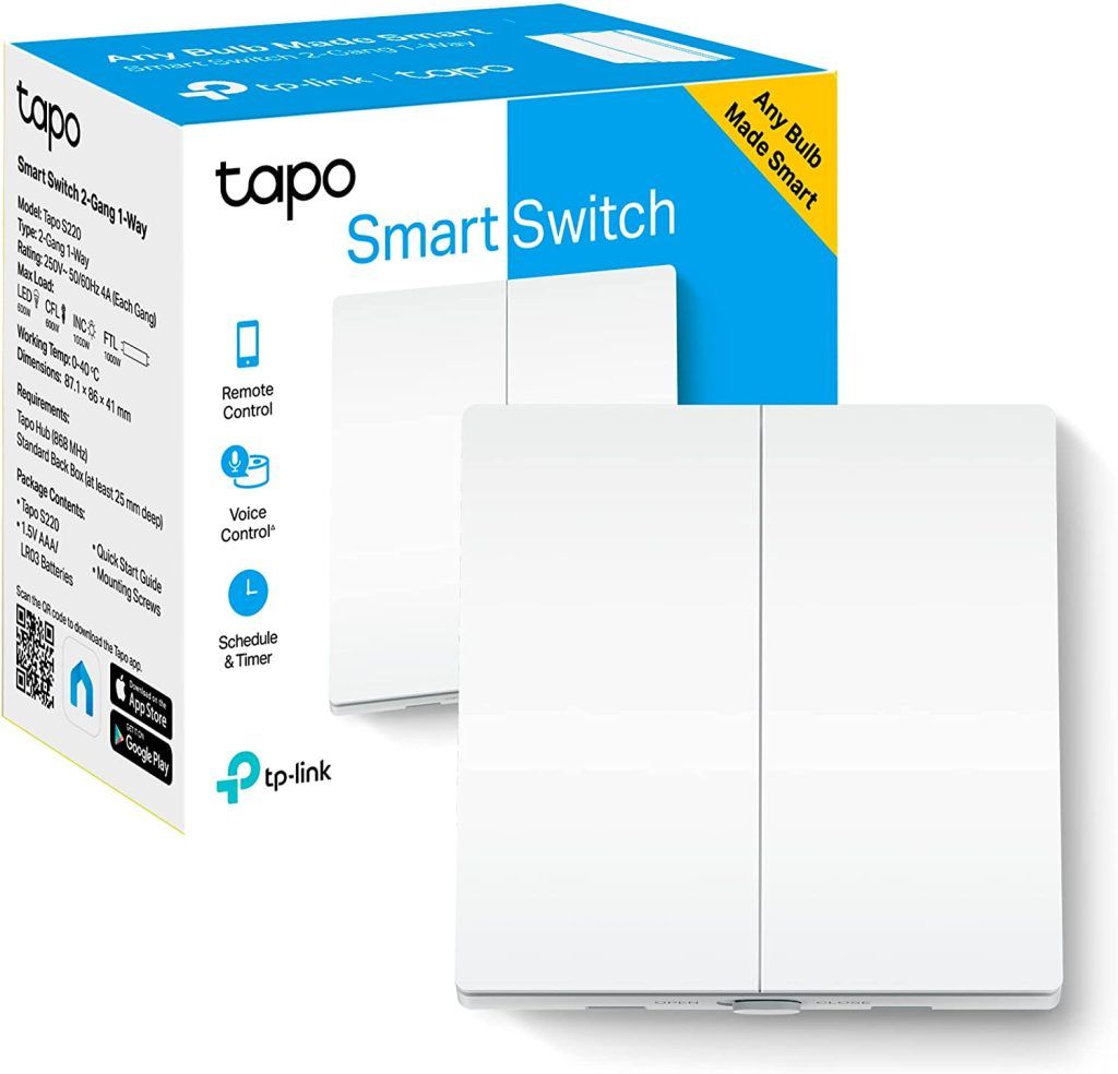 TP-Link Tapo S220 Interruptor de luz Inteligente para hacer tu hogar más inteligente