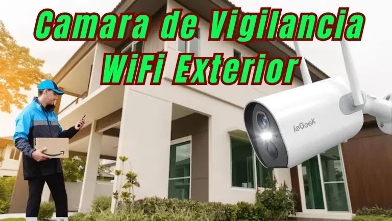 La cámara de vigilancia WiFi exterior ieGeek 2K: Protege tu hogar de forma inteligente y sin cables